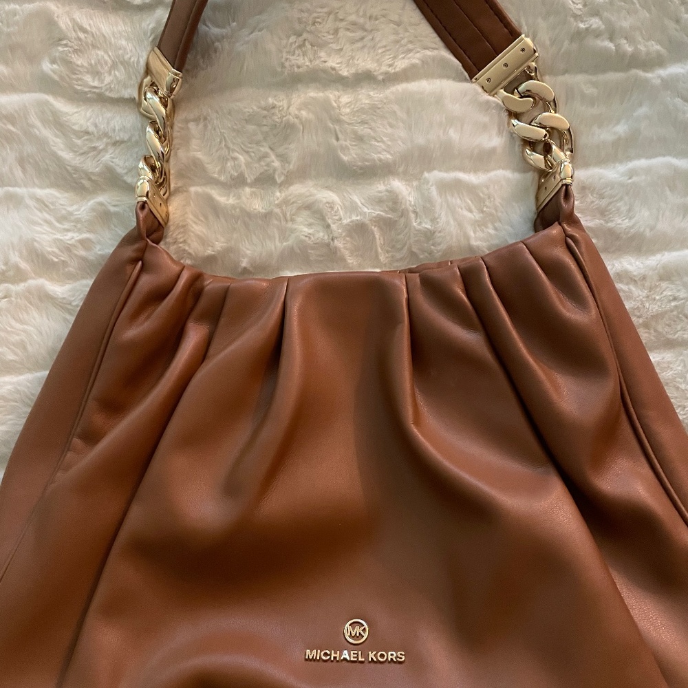 Camel brown Michael Kors purse